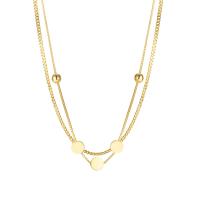 Stainless Steel Jewelry Necklace, with 2.17inch extender chain, plated, for woman Approx 16.14 Inch 