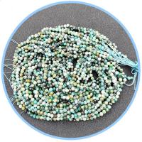 Perles en Turquoise naturelle, Rond, poli, DIY & facettes, couleurs mélangées cm, Vendu par brin
