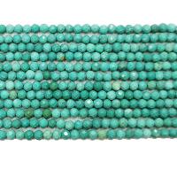 Türkis Naturperlen, rund, poliert, DIY & facettierte, grün, Länge:38 cm, verkauft von Strang