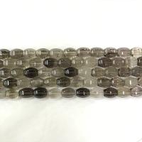 Natural Smoky Quartz Beads, Drum, polished, DIY & faceted, grey cm 