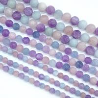 Perles de pierre gemme mixte, Rond, poli, DIY, couleurs mélangées cm, Vendu par brin