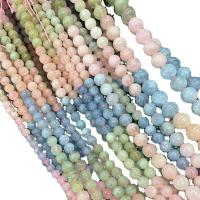 Morganite Beads, Round, polished, DIY, mixed colors cm 