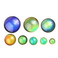 Cabujones de Cristal de Murano, Cúpula, gradiente de color & diverso tamaño para la opción, color mixto, Vendido por UD