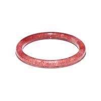Strawberry Quartz Bangle, for woman, red Approx 21 cm 