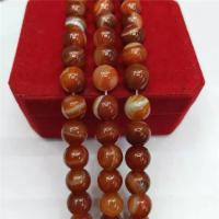 Natural Red Agate Beads, Round, polished, DIY red Approx 15 Inch 