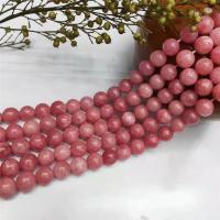 Rhodonit Perlen, rund, poliert, DIY & verschiedene Größen vorhanden, Länge:ca. 15 ZollInch, verkauft von Strang