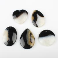 Mixed Agate Pendants, Unisex, mixed colors, 25- - Approx 