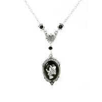 Halloween Necklace, Zinc Alloy, with Gemstone, with 1.96 inch extender chain, Unisex original color Approx 18.89 Inch 
