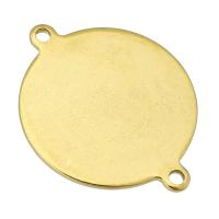 Stainless Steel Charm Connector, gold color plated Approx 1mm 
