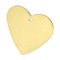 Кулон Сердце из Нержавеющей стали, нержавеющая сталь, плакирован золотом отверстие:Приблизительно 1mm, продается PC