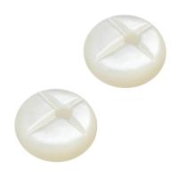Shell Beads, white Approx 2mm 