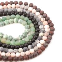 Mixed Gemstone Beads, Natural Stone, Round, DIY & frosted cm 