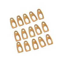 Messing Tasche-Reißverschluss-Tipp, goldfarben, 10x5x0.6mm, ca. 290Taschen/Tasche, verkauft von Tasche
