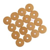Colgantes de la joyería de cobre amarillo, metal, Donut, dorado, 15x0.4mm, aproximado 100PCs/Bolsa, Vendido por Bolsa