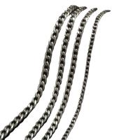 Collar de cadena de acero inoxidable, pulido, unisexo & diverso tamaño para la opción, color original, longitud:aproximado 23.62 Inch, aproximado 5PCs/Bolsa, Vendido por Bolsa