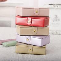 Multifunctional Jewelry Box, PU Leather, with Flocking Fabric, portable 