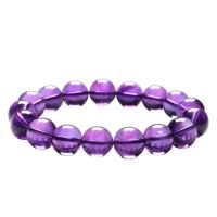 Amethyst Bracelet, polished, Unisex, purple Approx 19 cm 