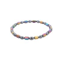 Hematite Anklet, Unisex, mixed colors Approx 20 cm 