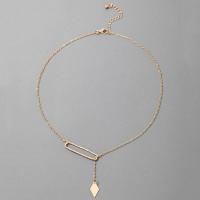 Zinc Alloy Necklace, for woman, golden Approx 45 cm 