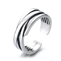 925 Sterling Silver Cuff Finger Ring, Adjustable & for woman & enamel, original color 