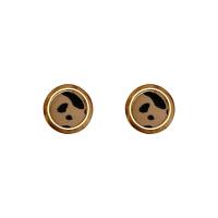 Resin Zinc Alloy Earring, with Cloth & Resin, fashion jewelry & for woman 