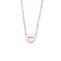 Stainless Steel Jewelry Necklace, with 1.97 extender chain, Heart, plated, fashion jewelry cm 