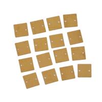 黄銅チャーム コネクター, 銅, スクエアー, 1/1 ループ, 金色 約 100パソコン/バッグ, 売り手 バッグ