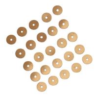Colgantes de la joyería de cobre amarillo, metal, Donut, dorado, 5x0.3mm, aproximado 1000PCs/Bolsa, Vendido por Bolsa