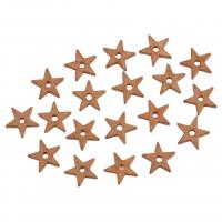 Brass Star Pendants, laiton, étoile, creux, doré Environ Vendu par sac