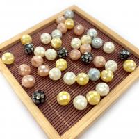 Mosaic Style Shell Beads, Round, DIY 8-14mm 