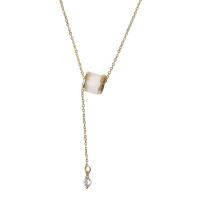 Zinc Alloy Necklace, with 2.36inch extender chain, gold color plated, oval chain & for woman Approx 15 Inch 