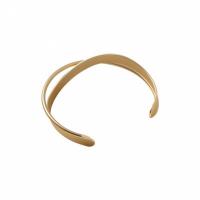 Zinc Alloy Cuff Bangle, gold color plated & for woman, 55mm 