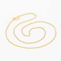 Brass Cable Link Necklace Chain, plated, for woman, golden Approx 50 cm 