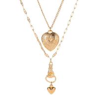 Zinc Alloy Necklace, plated, for woman, golden Approx 50 cm 