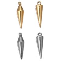 Stainless Steel Pendants, Cone, plated, DIY  