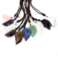 Gemstone Necklaces, Natural Stone & Unisex & faceted Approx 15.75 Inch 