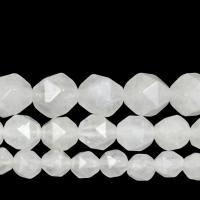 Weiße Chalcedon Perlen, Weiß Chalcedon, rund, DIY & verschiedene Größen vorhanden & facettierte, 6-10mm, Länge:14.96 ZollInch, verkauft von Strang