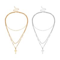 Fashion Multi Layer Necklace, Zinc Alloy, plated, for woman 25mm cm 
