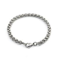 Titanium Steel Bracelet & Bangle, plated, Unisex cm 