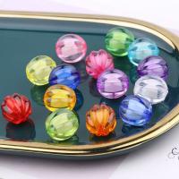 collier en perle acrylique , Citrouille, plus de couleurs à choisir, 22mm, Environ Vendu par sac