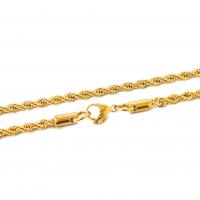 Halskette, Edelstahl, plattiert, Modeschmuck, keine, 3mm, Länge:23.62 ZollInch, verkauft von PC