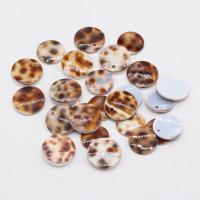 Natural Freshwater Shell Pendants, Round, DIY, 15mm 