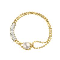 Titan Edelstahl Armband / Armreif, Titanstahl, mit Kunststoff Perlen, plattiert, Kugelkette & für Frau, keine, 10mm, Länge:ca. 6.5 ZollInch, verkauft von PC