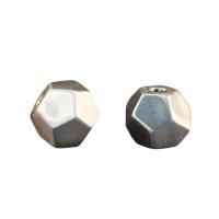 Sterling Silver Beads, 925 Sterling Silver, Polygon, faceted, silver color Approx 2.8mm 