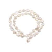 Perles de culture d'eau douce Keishi, perle d'eau douce cultivée, bijoux de mode & styles différents pour le choix, blanc Environ 38-40 cm, Vendu par brin