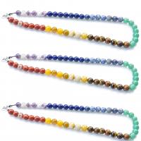Gemstone Bracelets, Round, Unisex mixed colors Approx 17.72 Inch 
