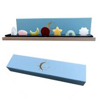 Décoration de pierre perles, pierre gemme, avec boîte de papier, poli, couleurs mélangées Vendu par boîte