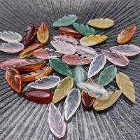 Gemstone Jewelry Pendant, Natural Stone, Leaf, Carved & Unisex 