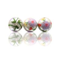 Glass Pearl Beads, Glass Beads, Round, DIY, mixed colors, 18mm 