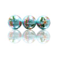 Glass Pearl Beads, Glass Beads, Round, DIY, light blue, 20mm 